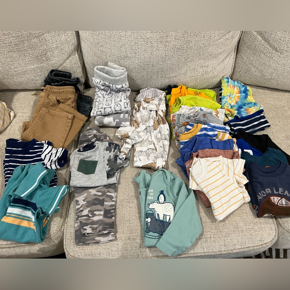 24 piece 12 month boy clothes Bundle